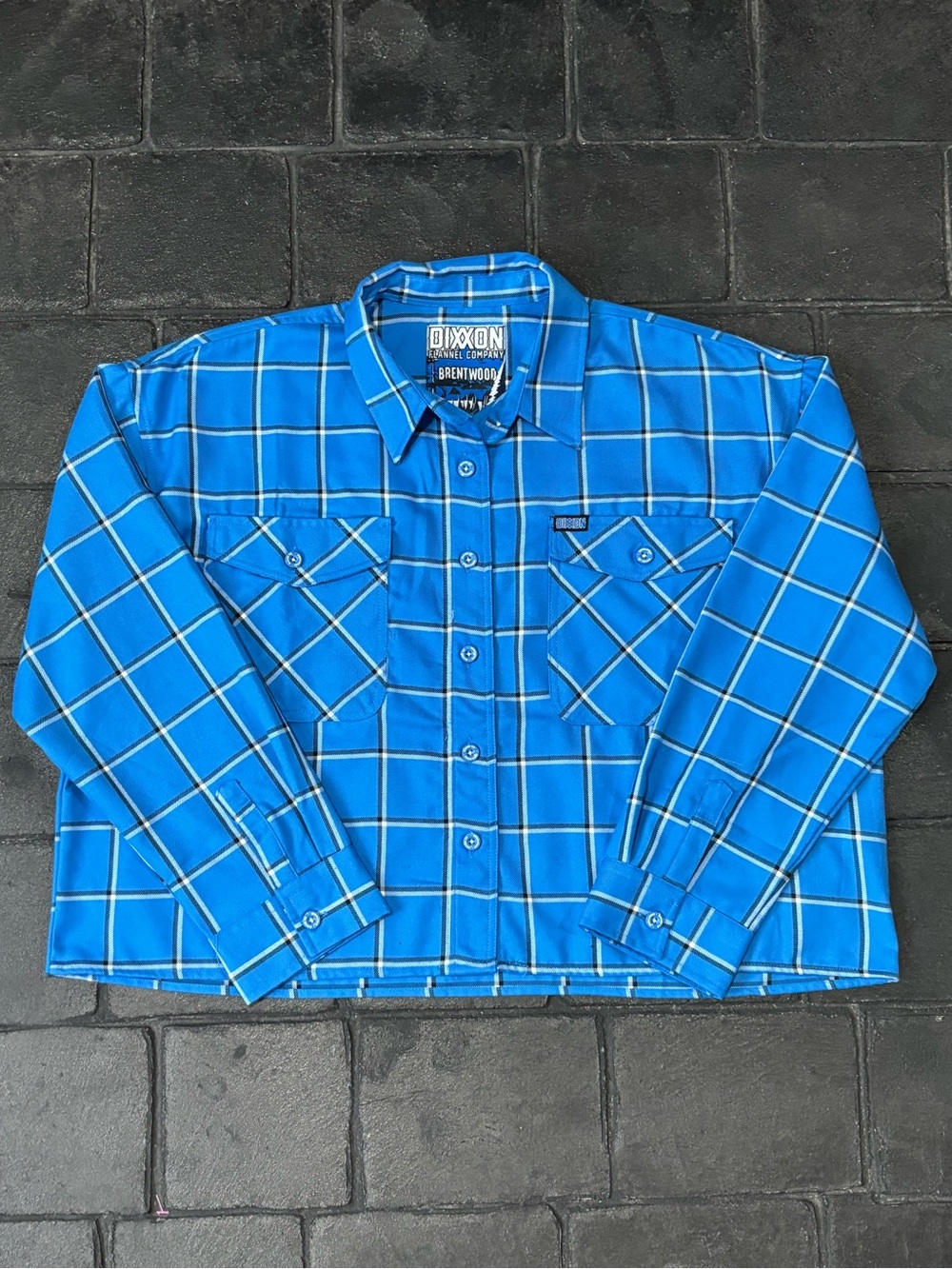 DIXXON women’s Brentwood button up flannel blue size XL